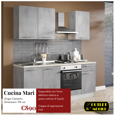 Cucina lineare Mary/Luna